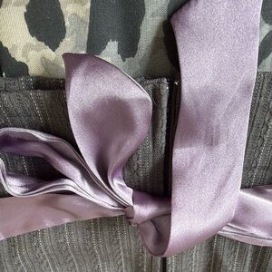 Chic Women's Gray and Purple Crop Top